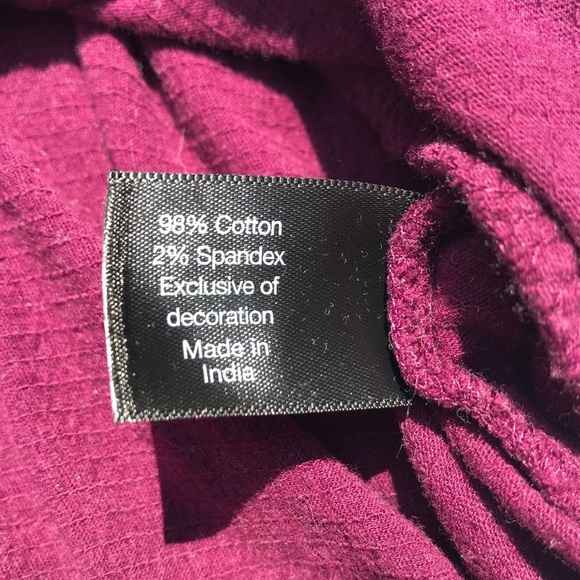 Lane Bryant Floral Embroidered Blouse Purple 14/16 - Picture 8 of 10